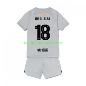 Fotbalový Dres FC Barcelona Jordi Alba 18 Dětské Alternativní 2022/23